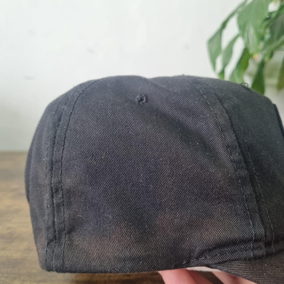 Vintage American Trucker Hat Snapback cap one size adjustable sun fade black