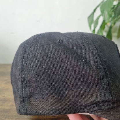 Vintage American Trucker Hat Snapback cap one size adjustable sun fade black