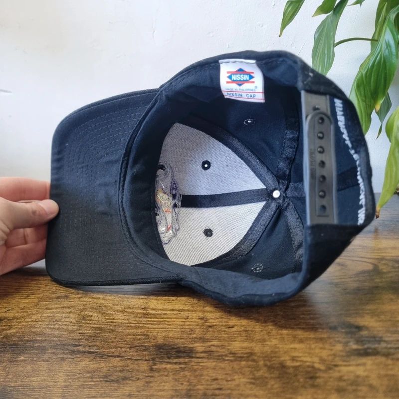 Vintage American baseball Hat Snapback cap one size adjustable black hot rod