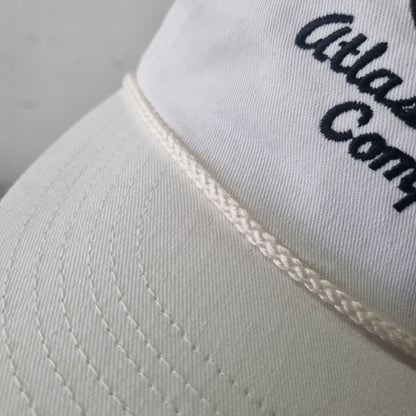 Vintage American Trucker Hat Snapback cap one size adjustable white Atlas Powder