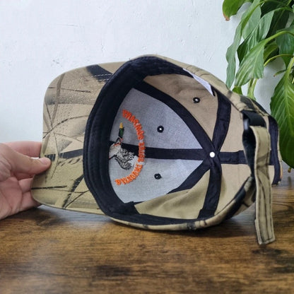 Vintage American Baseball Hat Snapback cap one size adjustable black khaki camo duck