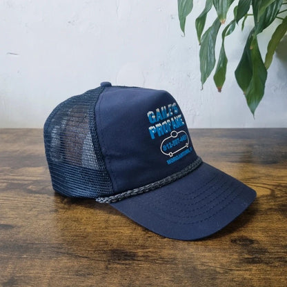 Vintage American Trucker Hat Snapback cap one size adjustable navy Gaile's propane