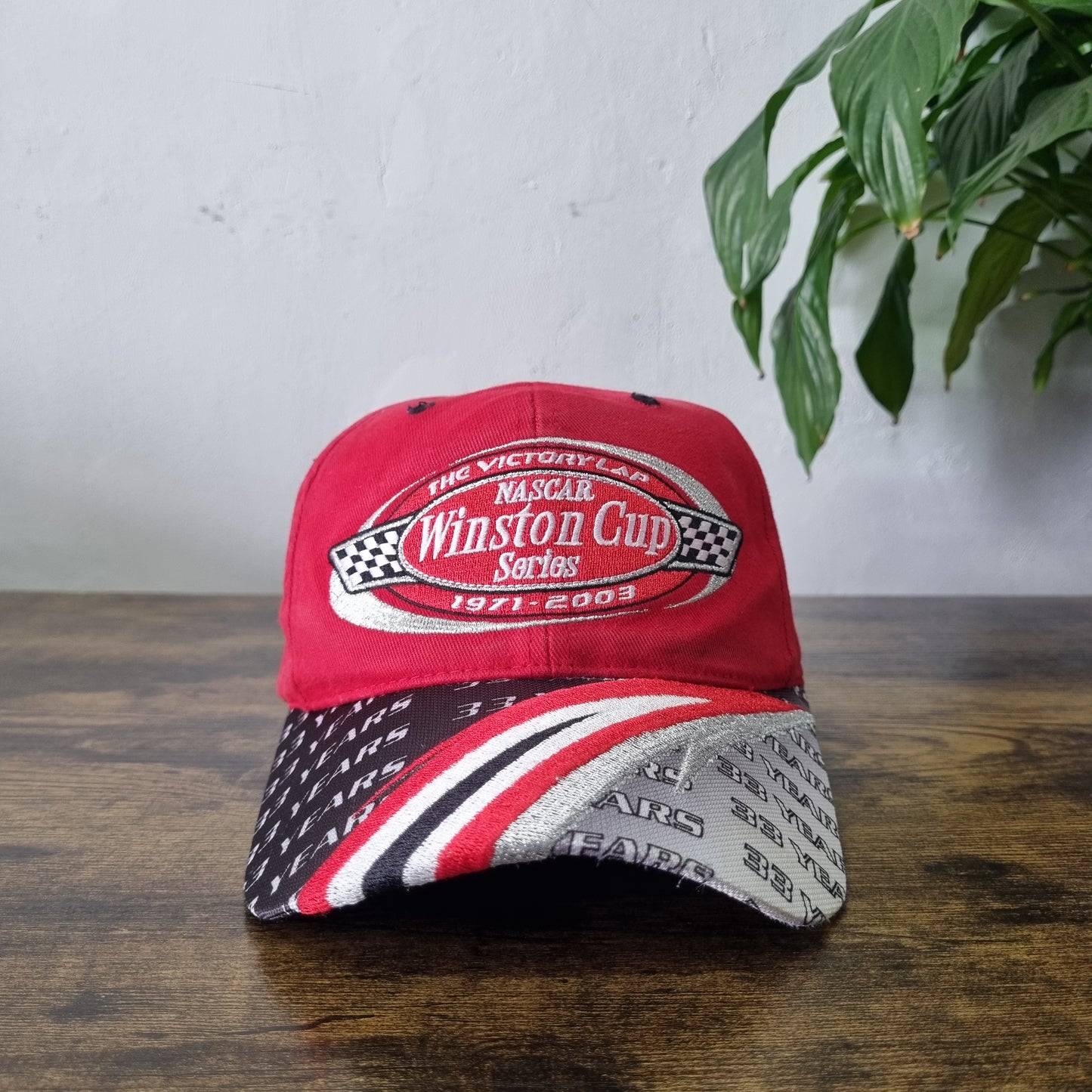 Vintage American Baseball Hat Snapback cap one size red winston cup nascar