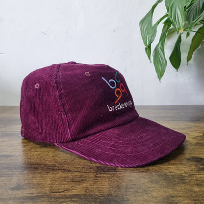 Vintage American Trucker Hat Snapback cap one size burgundy breckenridge