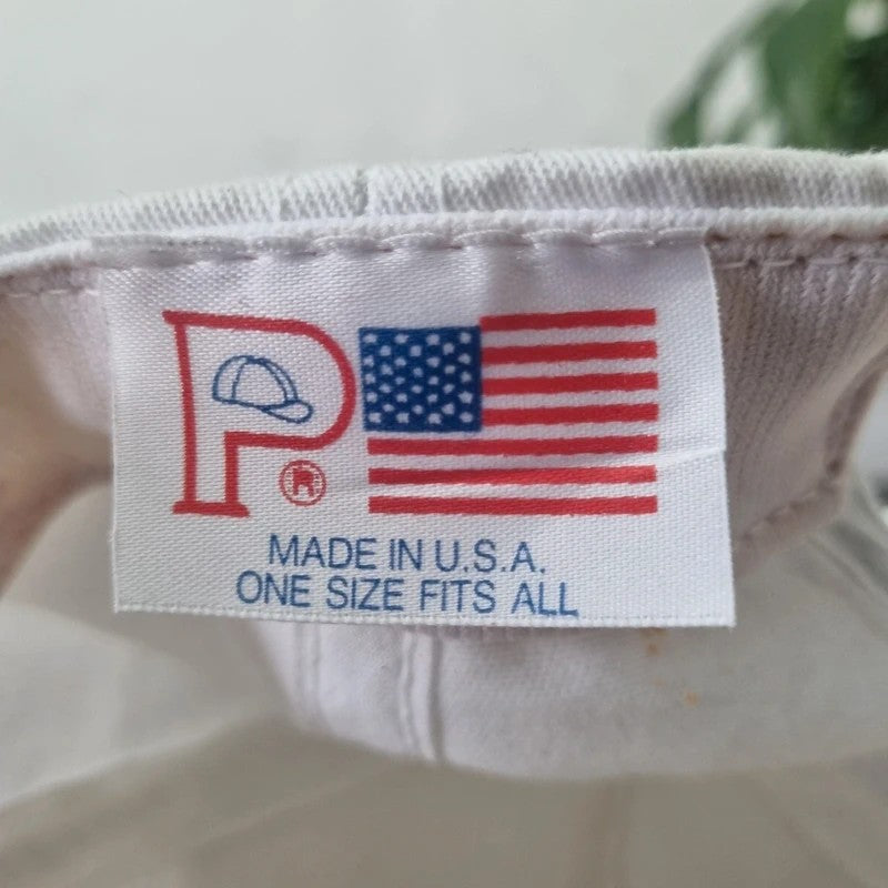 Vintage American Trucker Hat Snapback cap one size white Ingersoll-Rand Genuine Parts