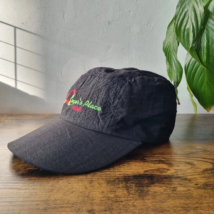 Vintage American Baseball Hat 5 panel cap one size black Roger's Place Aruba