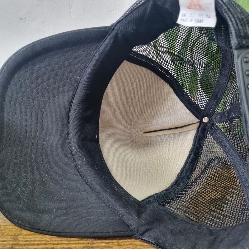 Vintage American Trucker Hat Snapback cap one size adjustable black Over the hill