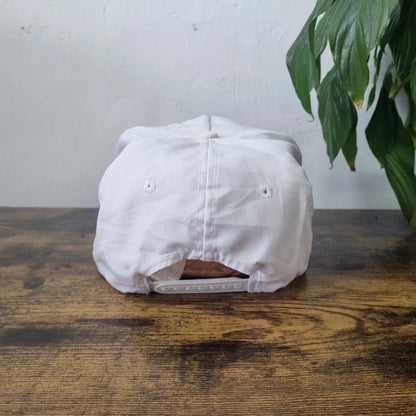 Vintage American Trucker Hat Snapback cap one size adjustable white Crown Royal whisky 90s