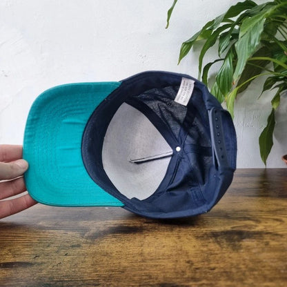 Vintage American baseball Hat Snapback cap one size adjustable delta airlines navy blue
