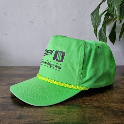 Vintage American Trucker Hat Snapback cap one size green zenith satellite