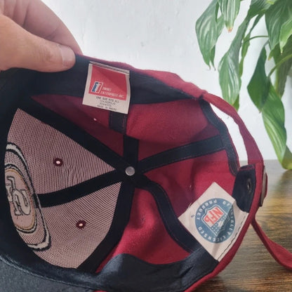 Vintage San Francisco 49ere Baseball Hat Snapback cap one size adjustable burgundy navy