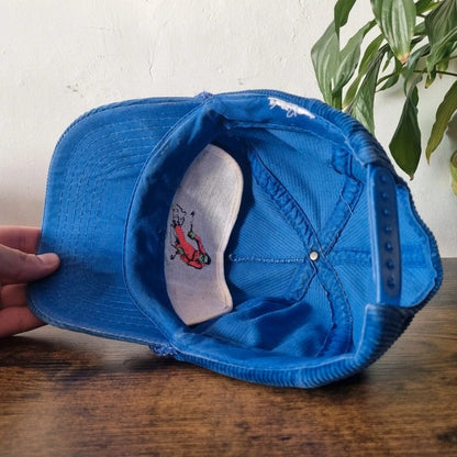 Vintage American Trucker Hat Snapback cap one size adjustable blue killington ski