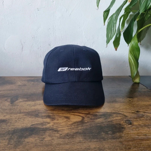 Vintage Reebok Baseball Hat Snapback cap one size adjustable navy