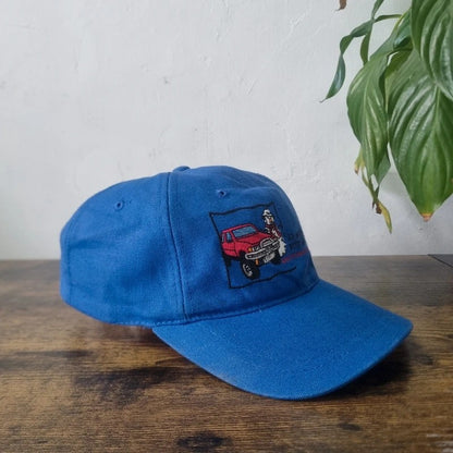Vintage American baseball Hat Snapback cap one size blue Go Anywhere with GMAC