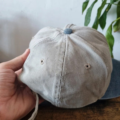 Vintage American Baseball Hat Snapback cap one size adjustable grey blue asa automotive