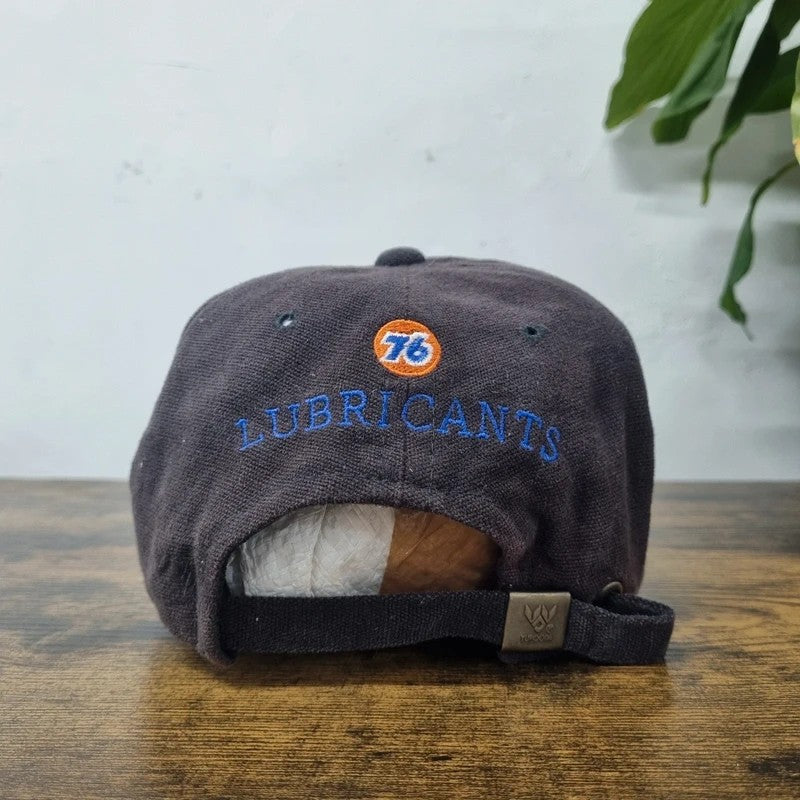 Vintage American Baseball Hat Snapback cap one size adjustable faded black pit crew
