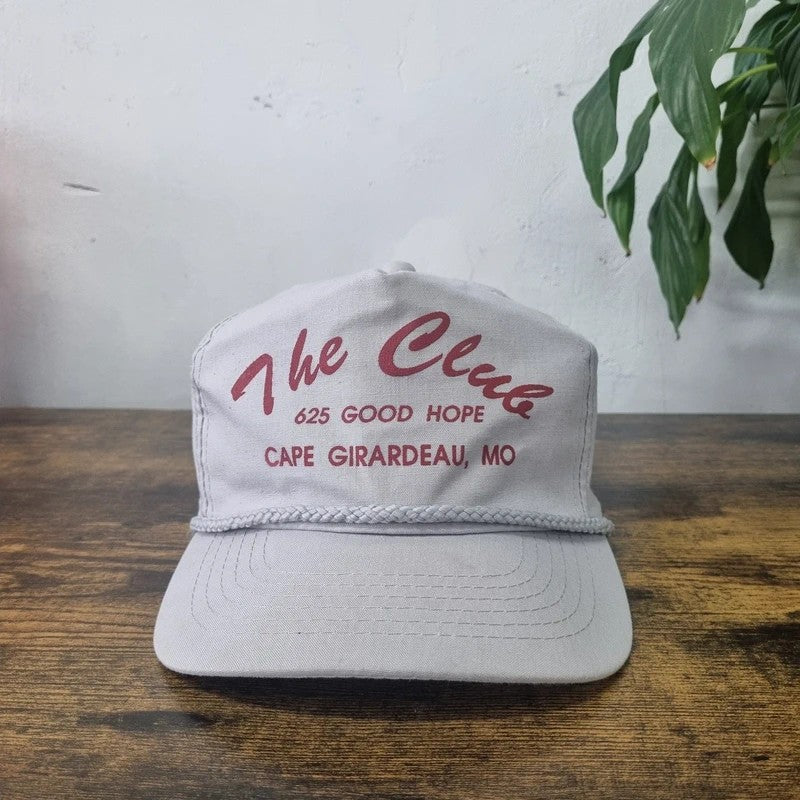 Vintage American Trucker Hat Snapback cap one size white The Club good hope