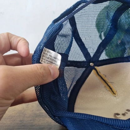 Vintage American Trucker Hat Snapback cap one size adjustable blue rtb bosnia