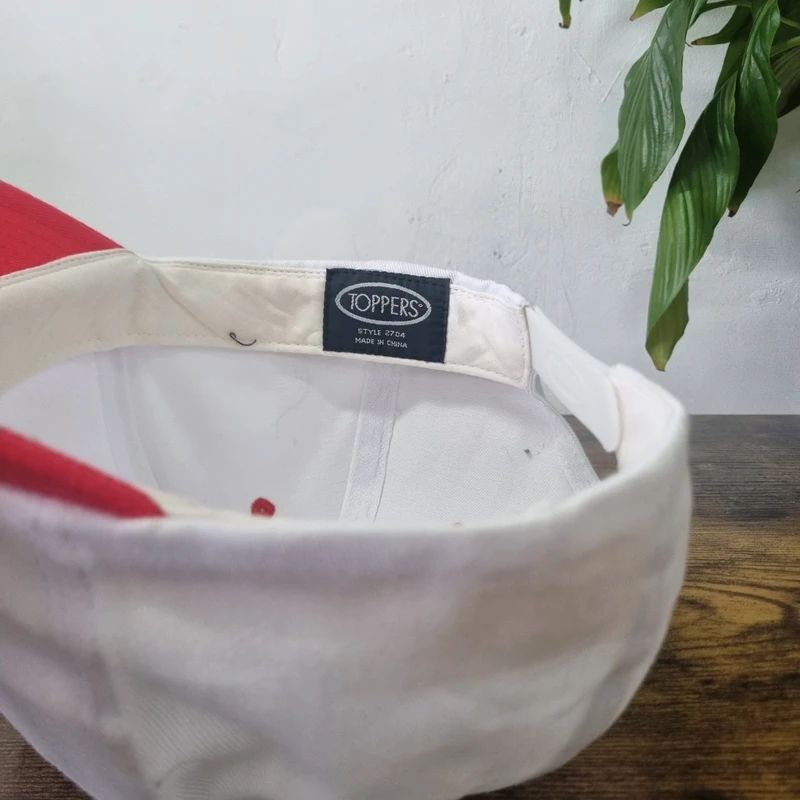 Vintage American baseball Hat Snapback cap one size adjustable red white Williams painting