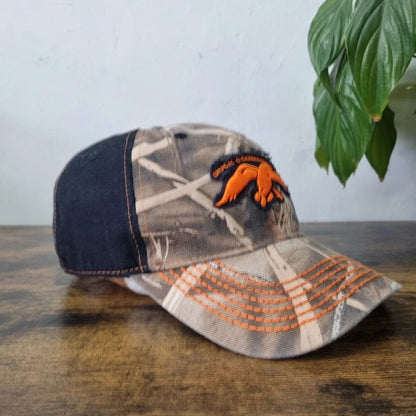 Vintage American Baseball Hat Snapback cap one size adjustable duck commando khaki realtree camo