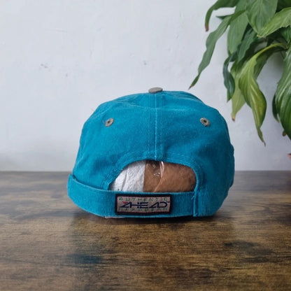 Vintage American Baseball Hat Snapback cap one size adjustable green beige puerto rico