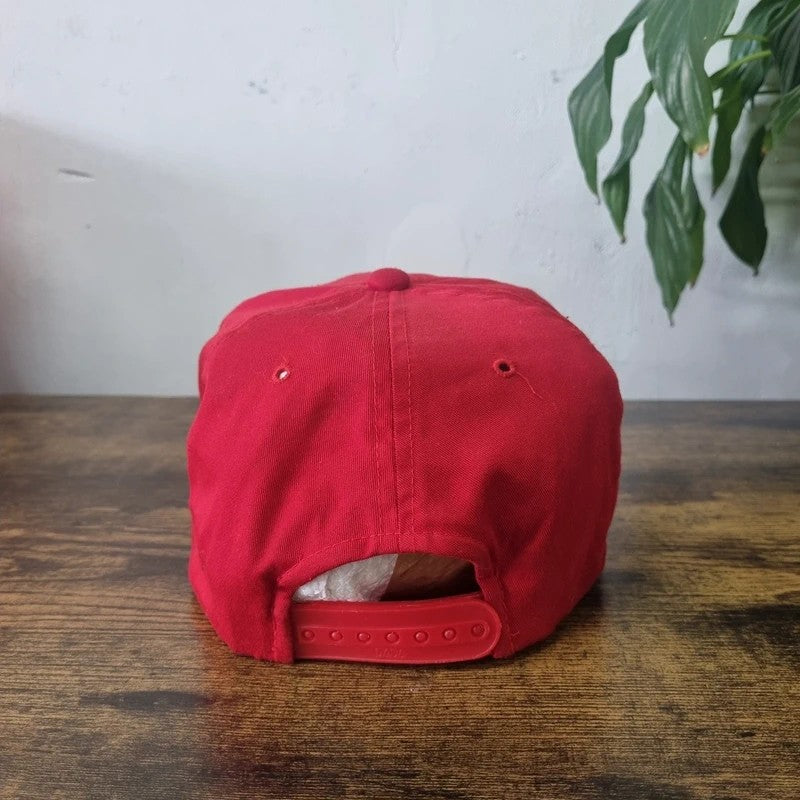 Vintage American Baseball Hat Snapback cap one size red Kansas City Chiefs