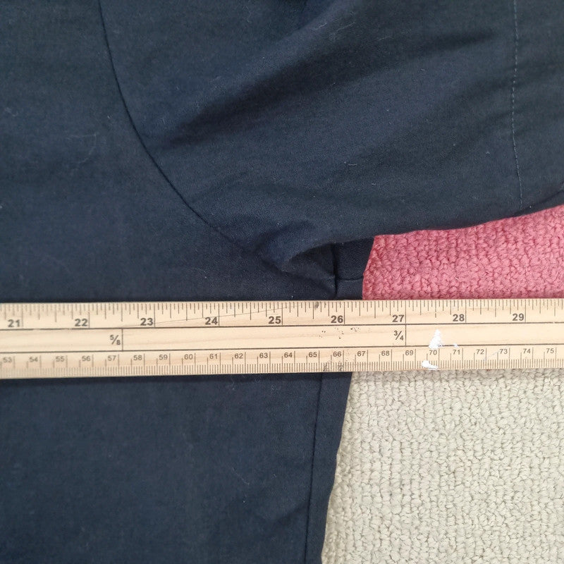 Vintage Dickies Boxy Fit Cropped Shirt Short Sleeve XL plain Black Button Up Skater Y2K Surf