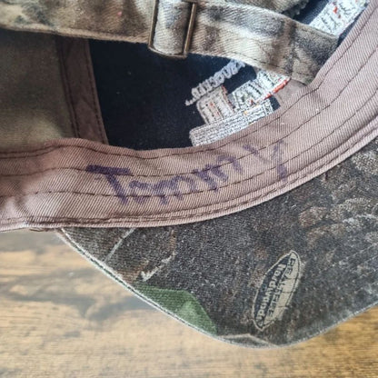 Vintage American Baseball Hat Snapback cap one size adjustable khaki green realtree reload