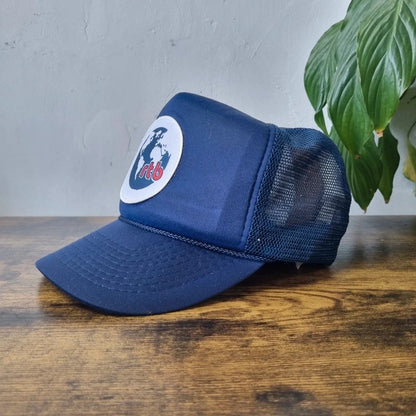 Vintage American Trucker Hat Snapback cap one size adjustable blue rtb bosnia