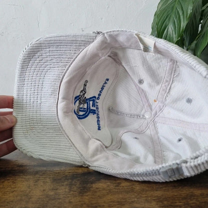 Vintage American Trucker Hat Snapback cap one size light grey McDonnell Douglas c17 plane