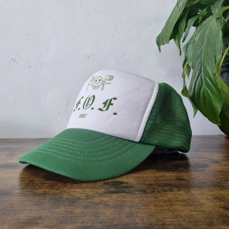 Vintage American Trucker Hat Snapback cap one size adjustable F O F golf