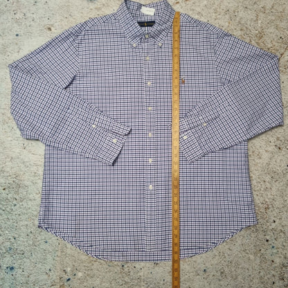 Ralph Lauren OXFORD SHIRT CHECK LONG SLEEVE - Purple - Size XL