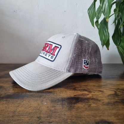 American baseball Hat Snapback cap one size adjustable grey SRM concrete
