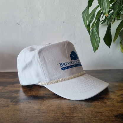 Vintage American Trucker Hat Snapback cap one size white brewester place retirement community