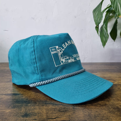 Vintage American Trucker Hat Snapback cap one size Clean Machine Car wash