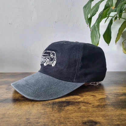 Vintage American Baseball Hat Snapback cap one size adjustable black grey Chrysler PT Cruiser