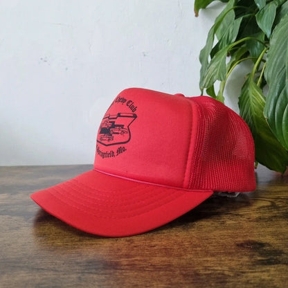 Vintage American Trucker Hat Snapback cap one size adjustable red Chevrolet club