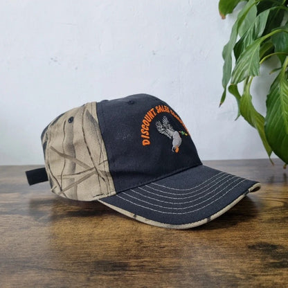 Vintage American Baseball Hat Snapback cap one size adjustable black khaki camo duck