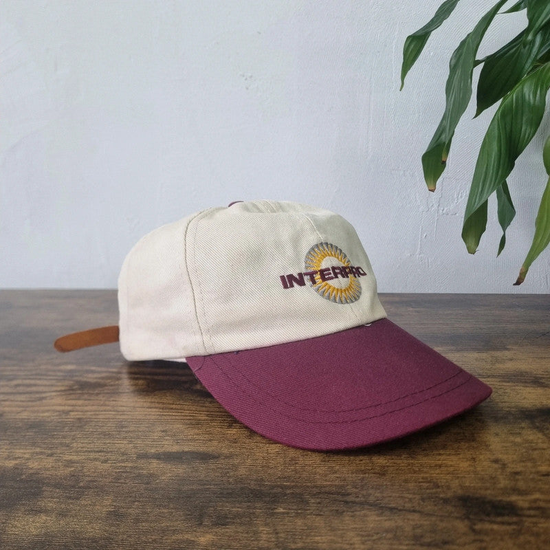 Vintage American baseball Hat Snapback cap one size adjustable red holter lake