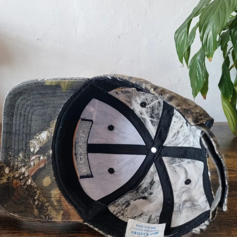 Vintage American Baseball Hat Snapback cap one size adjustable khaki brown realtree camo rexel