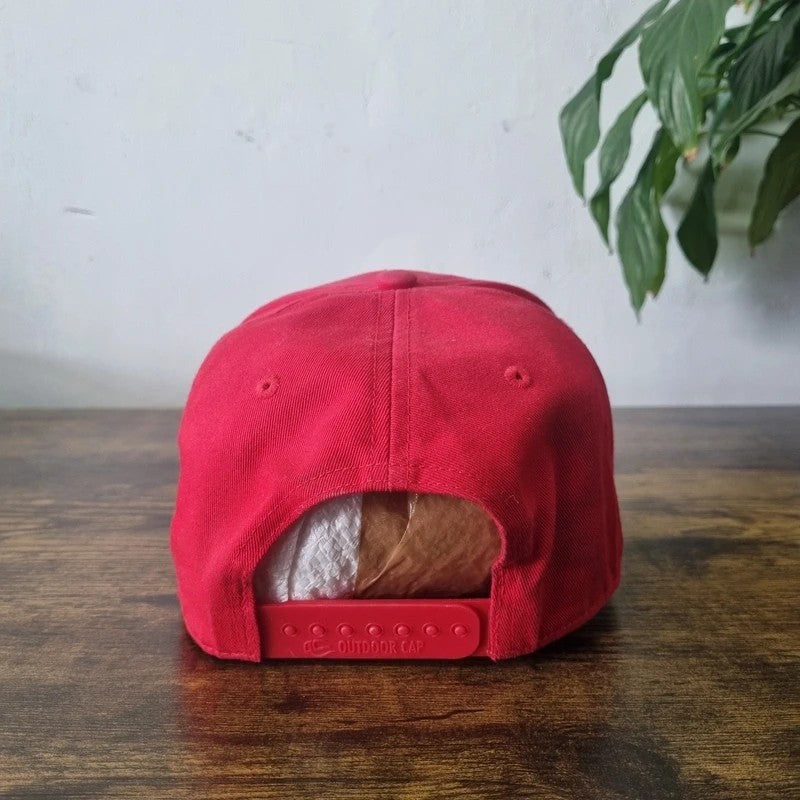 Vintage American Baseball Hat Snapback cap one size adjustable red Joplin Regional Stockyards