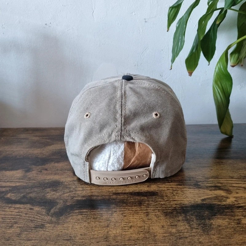 Vintage Mickey Baseball Hat Snapback cap one size adjustable beige black