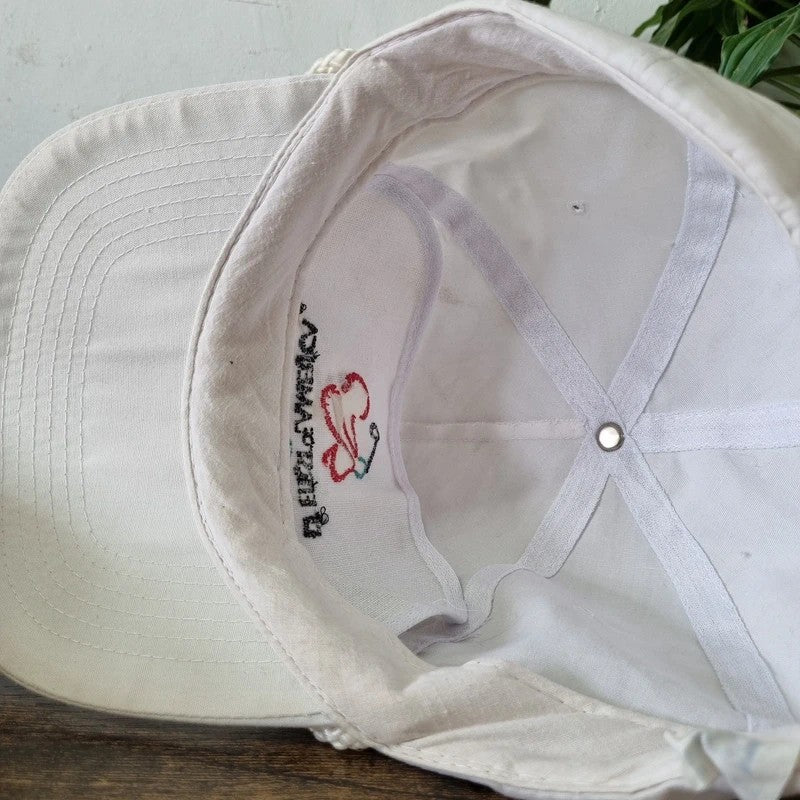 Vintage American Trucker Hat Snapback cap one size adjustable white Golf first of america