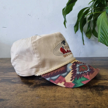 Vintage American Trucker Hat Snapback cap one size beige vulcan enterprise ship