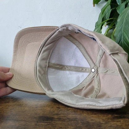 Vintage American Baseball Hat Snapback cap one size adjustable beige walley hunter fishing