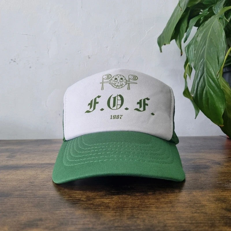 Vintage American Trucker Hat Snapback cap one size adjustable F O F golf