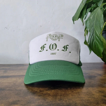 Vintage American Trucker Hat Snapback cap one size adjustable F O F golf