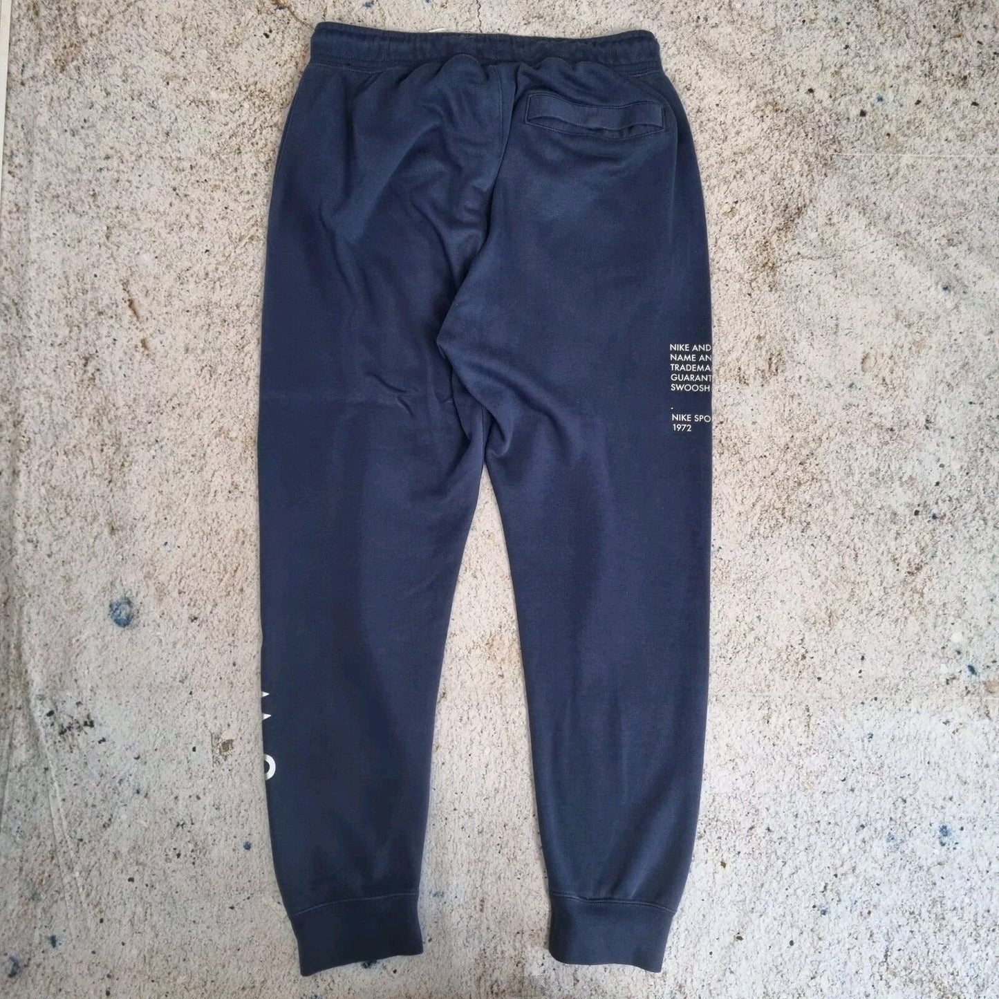 Nike SWOOSH CUFFED SWEATPANTS JOGGERS  - Blue - Size M