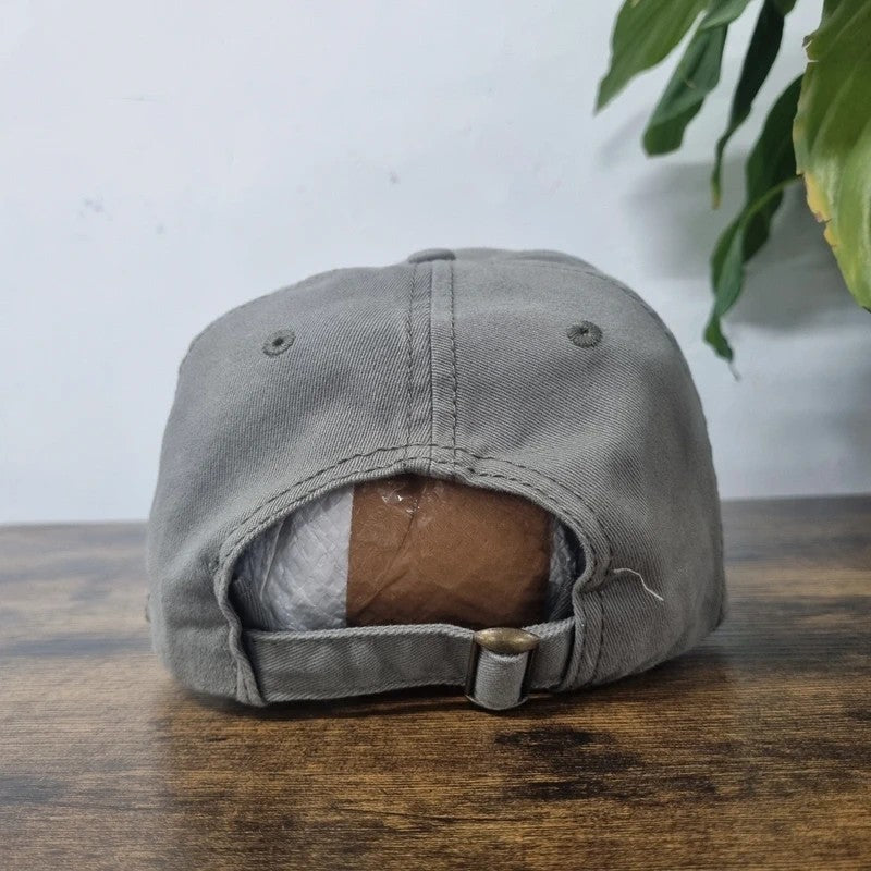 Vintage American Baseball Hat Snapback cap one size adjustable grey realtree pioneer seeds