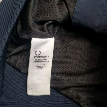 Fred Perry Bomber Jacket - M- Navy Blue